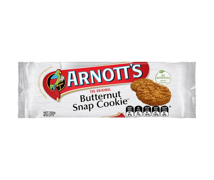 ARNOTTS BUTTER NUT SNAP COOKIE