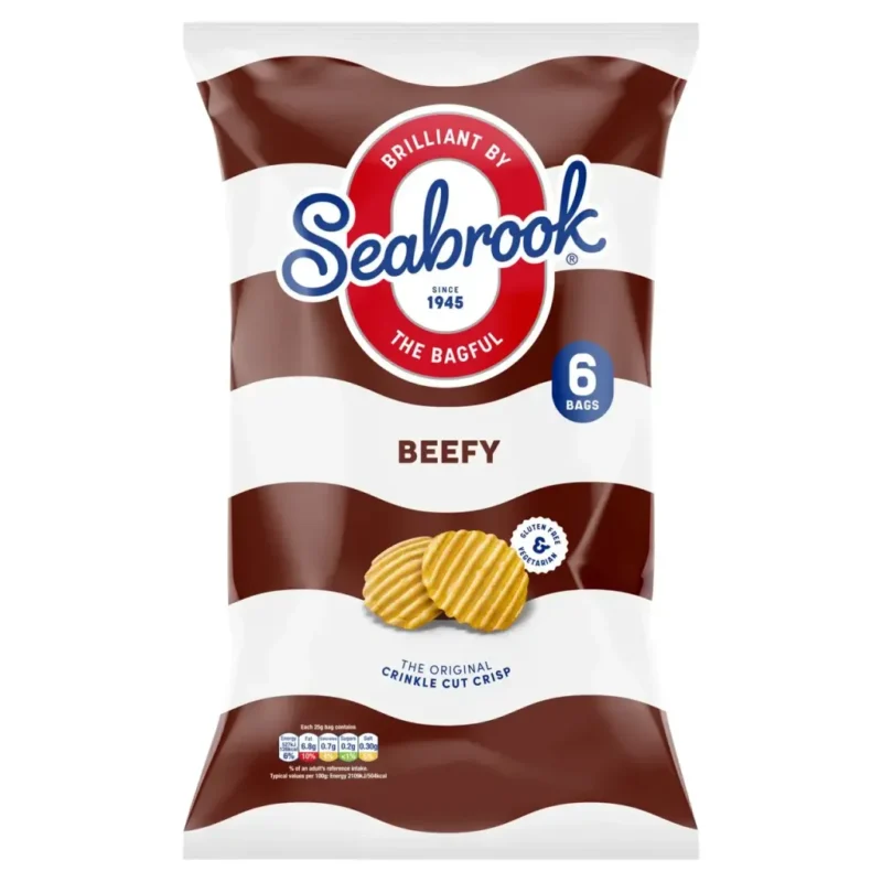 Seabrook Ridged Crisps Beefy
